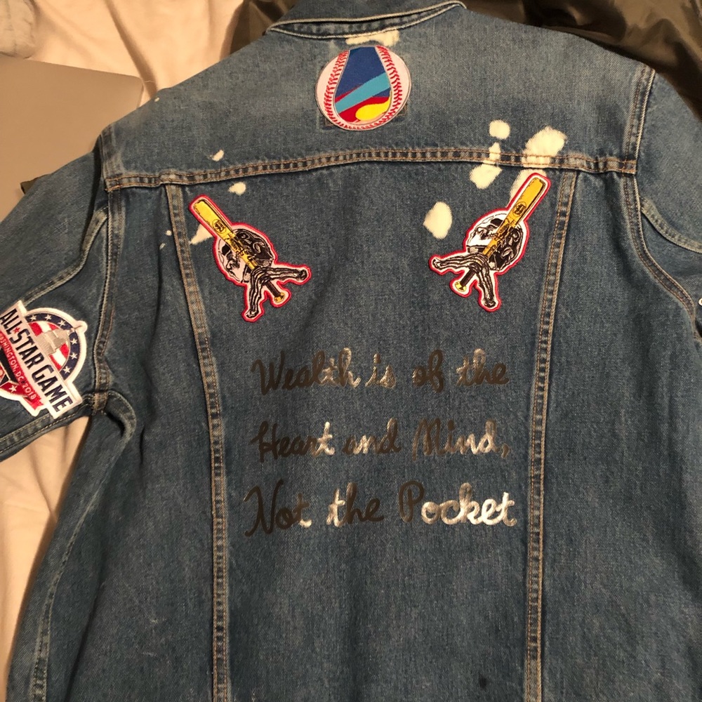 NWOT LEVI X MLB ASSEMBLY CUSTOM JACKET SZ XL! - Picture 6 of 6